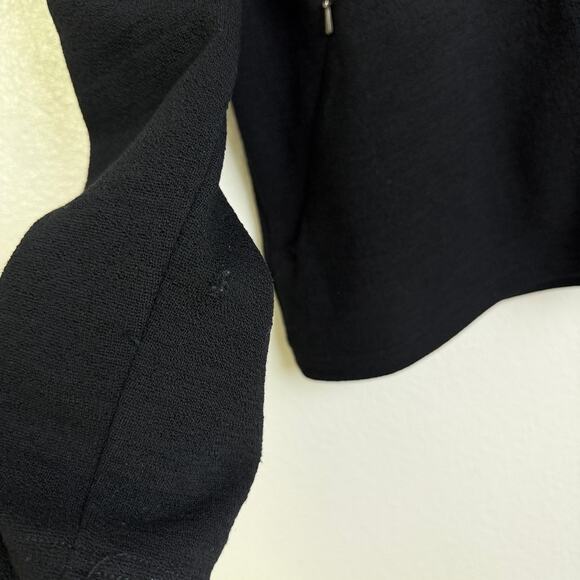 IBEX Wool Jacket Womens Large Black Full Zip Outdoors HIking Wool Embroidered - Picture 3 of 13